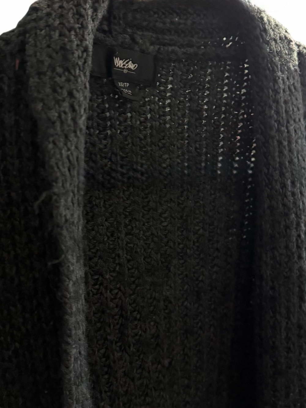 Mossimo Supply Co. Black Open-Front Knit Cardigan